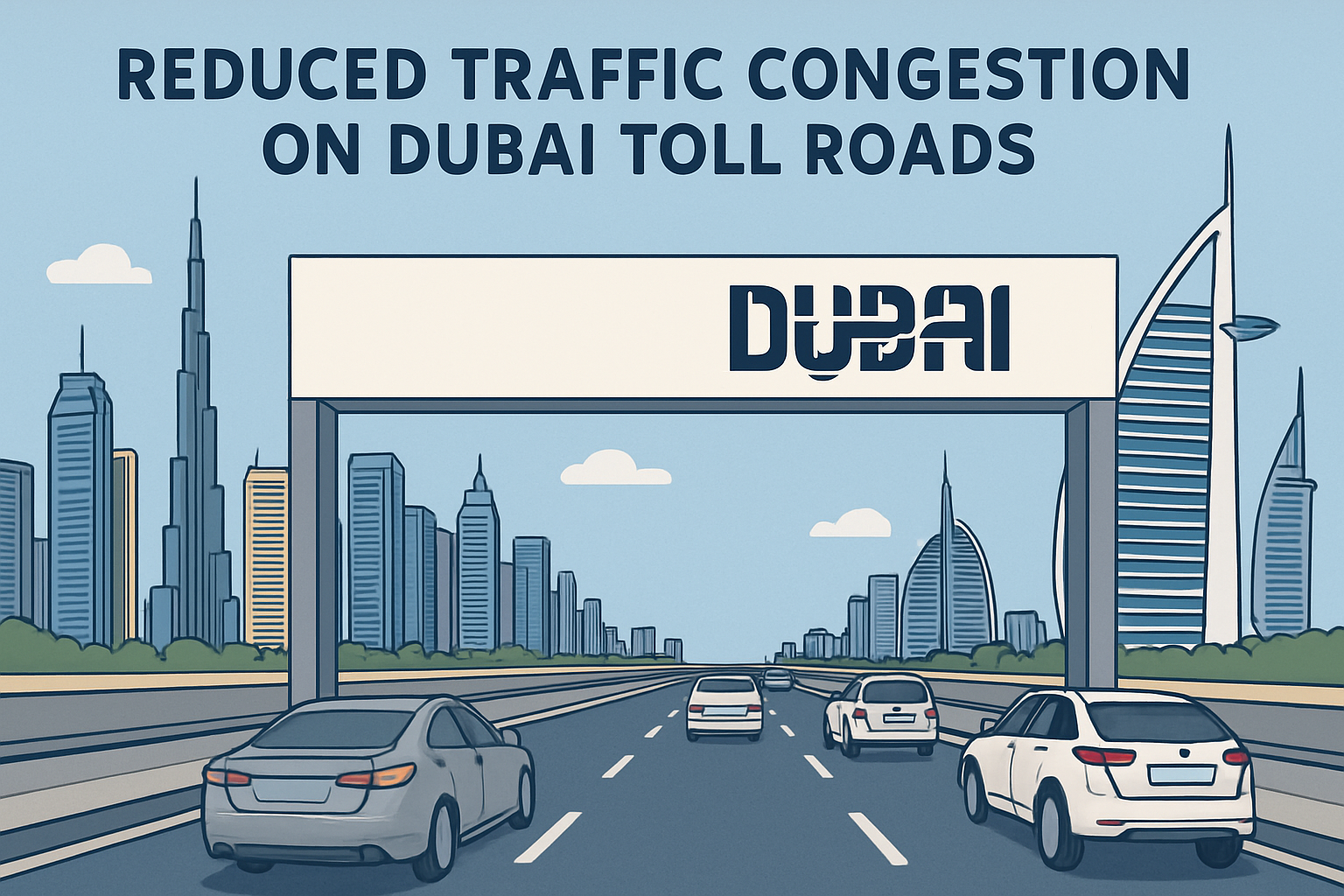 Reduced Traffic Congestion on Dubai Toll Roads